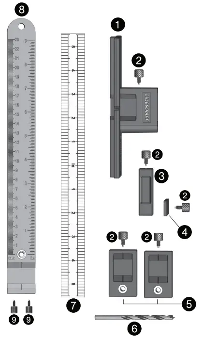 MILESCRAFT 1340 Hardware Jig Kit - fig 7