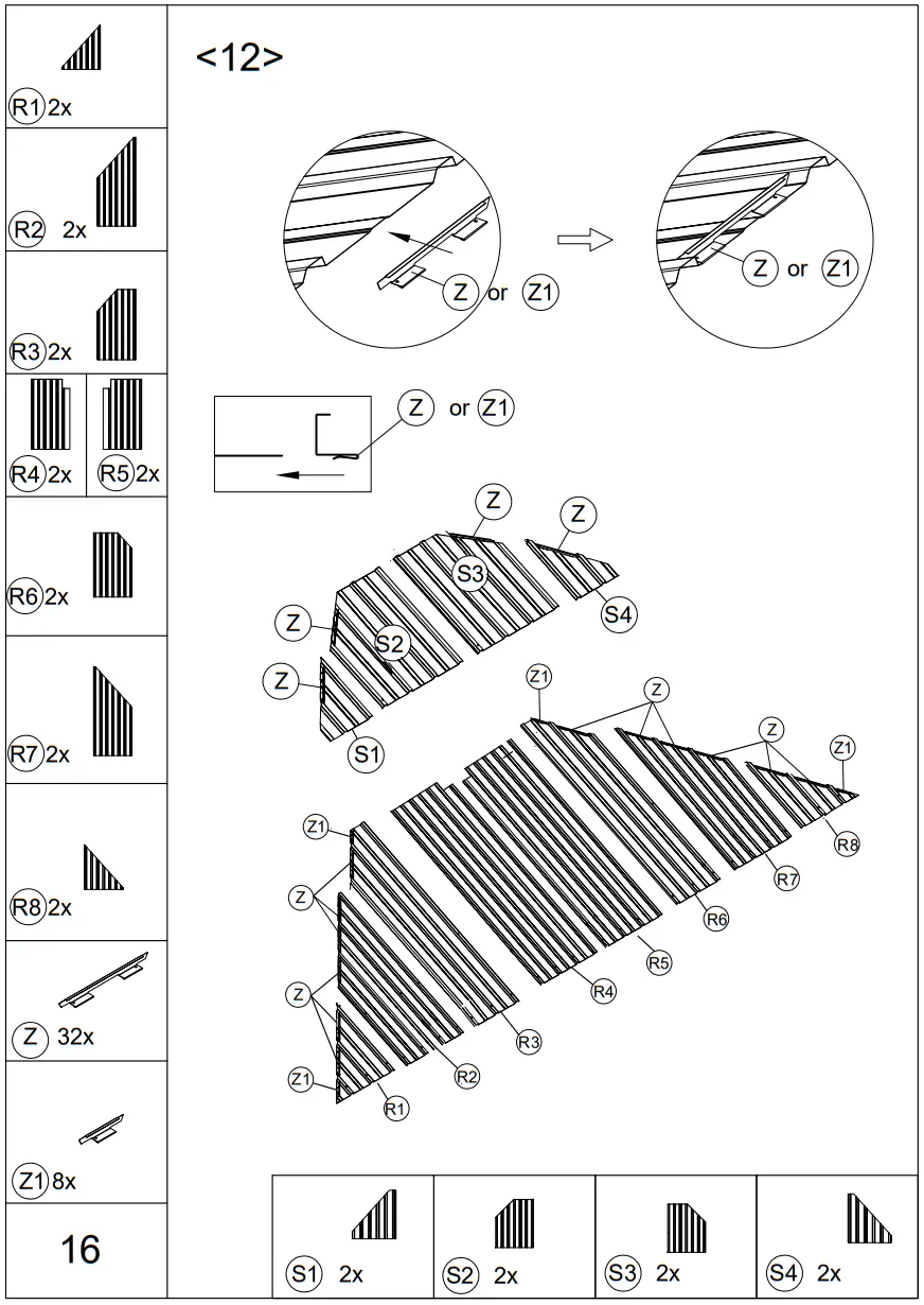 EROMMY XWG-213TN Metal Double Roof Gazebo - fig 15