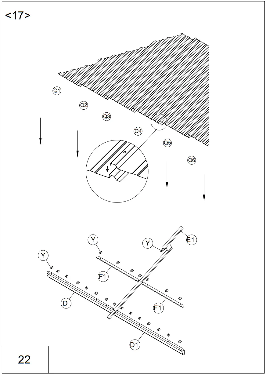 EROMMY XWG-213TN Metal Double Roof Gazebo - fig 25