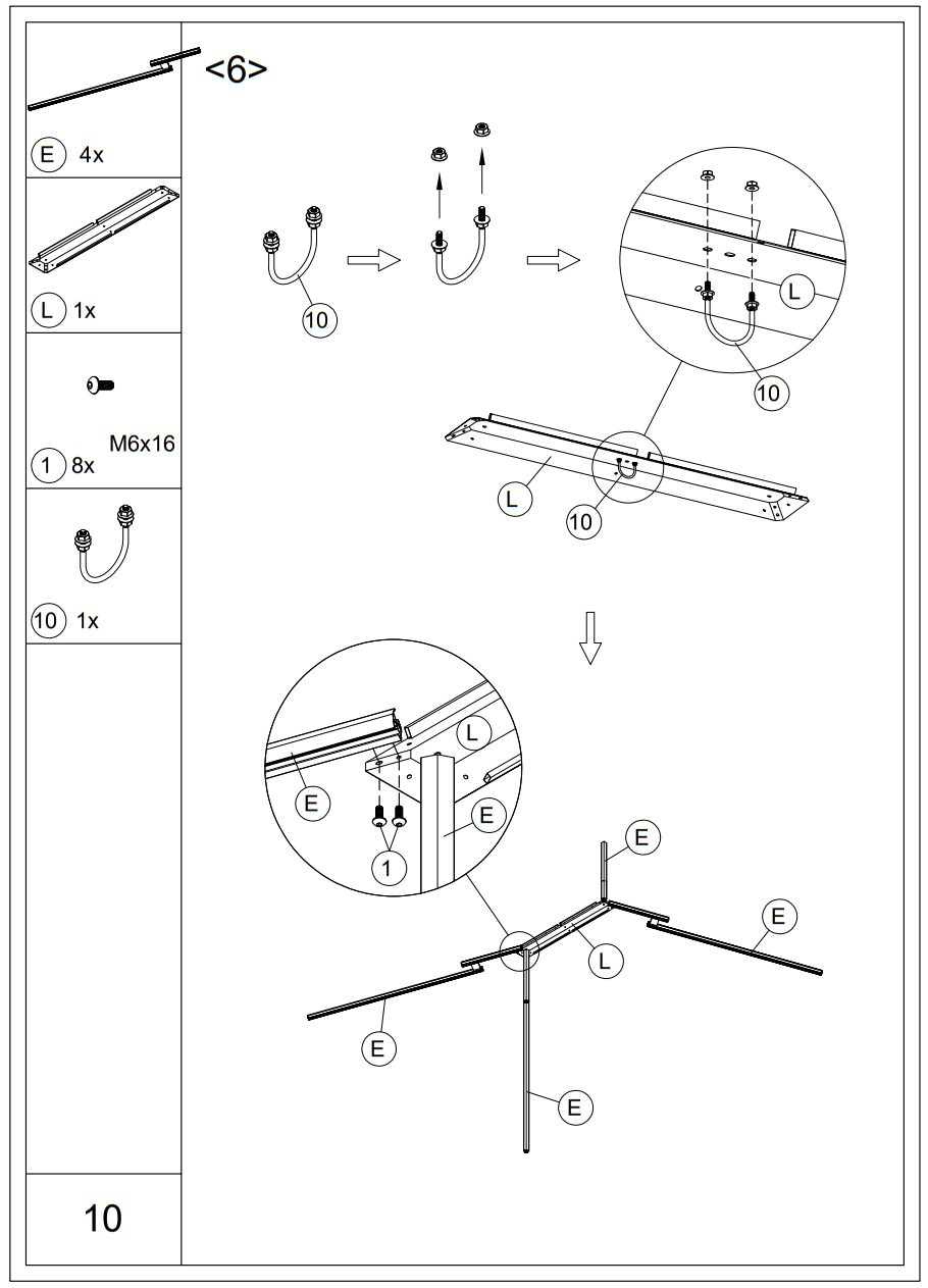 EROMMY XWG-213TN Metal Double Roof Gazebo - fig 9