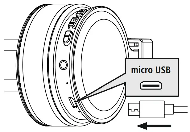 hama 00184084 Freedom Lit Bluetooth Headphone - Charging2