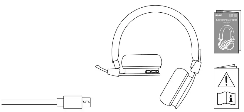 hama 00184084 Freedom Lit Bluetooth Headphone - Package contents