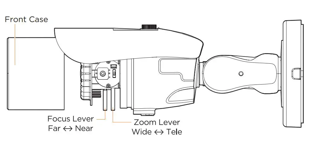 DIGITAL WATCHDOG DWC-B6263WTIR650W Universal HD over Coax Long-Range Bullet Camera User Guide - To adjust the camera’s focus and zoom