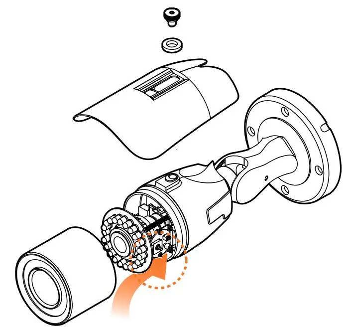 DIGITAL WATCHDOG DWC-B6263WTIR650W Universal HD over Coax Long-Range Bullet Camera User Guide - Using the mounting template sheet