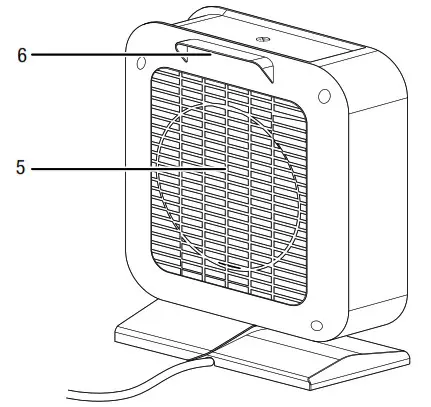 TROTEC TFC 13 E Portable Fan Heater - Device depiction 2