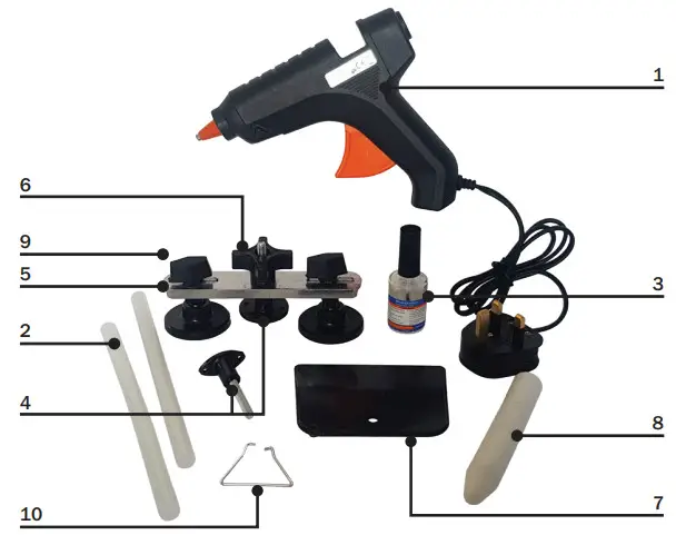 streetwize SWDR Dent Repair Kit -PARTS