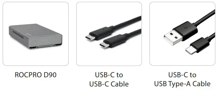 rocstor ROCPRO D90 USB Type-C External Hard Drive - fig 1