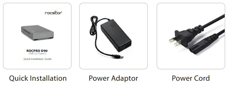 rocstor ROCPRO D90 USB Type-C External Hard Drive - fig 2