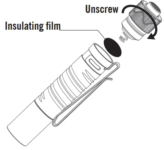 OLIGHT I5R HCRI Small Led Flashlight Blue - fig 3
