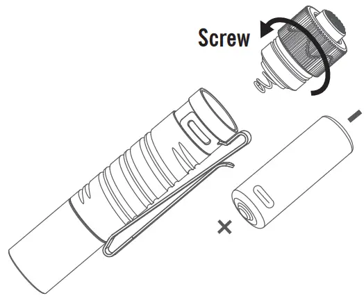 OLIGHT I5R HCRI Small Led Flashlight Blue - fig 4