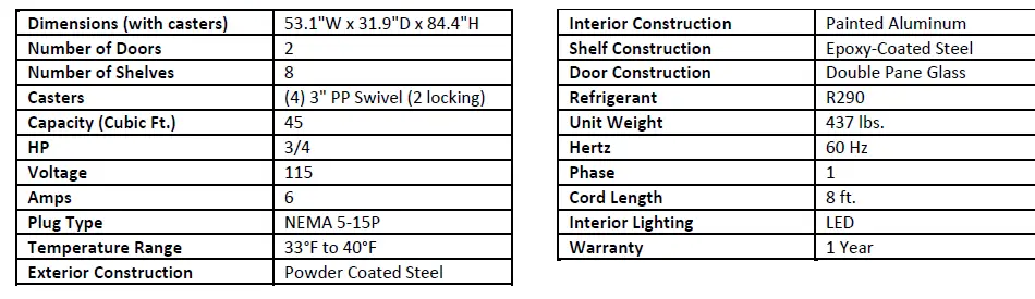 NEXEL 243006 Merchandiser Refrigerator. - 6