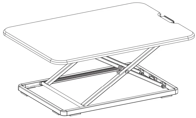 NEWSTAR NS-WS050BLACK Sit Stand Workstation - NS-WS050BLACK