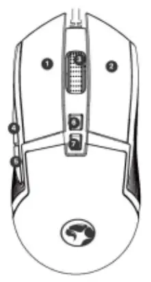 MARVO COMBO G2 Gaming Keyboard and Mouse - Mouse Use