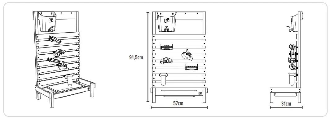 50NRTH TP605 Wasser Spielwand Splash - 2