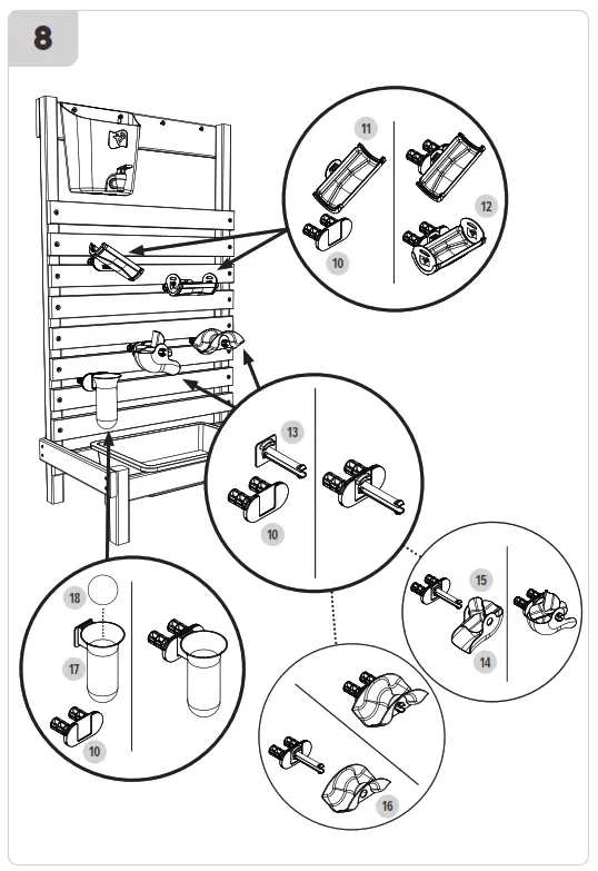 50NRTH TP605 Wasser Spielwand Splash - 9