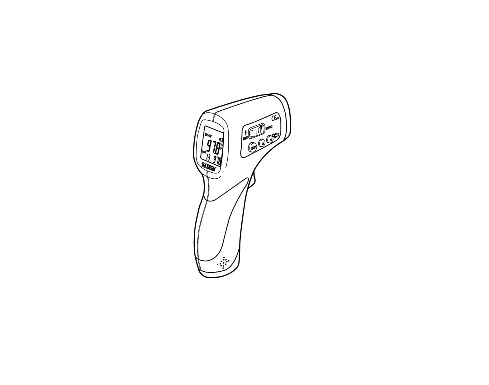 Extech Non-contact Forehead Ir Thermometer Ir200 User Manual