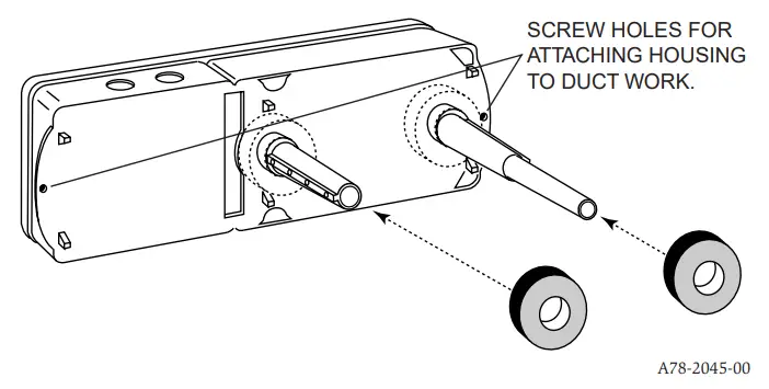 SYSTEM SENSOR DH100ACDCLP Air Duct Smoke Detector-bushings