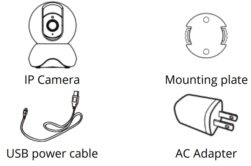 FOSCAM X3 Security IP Camera SD Card - Package Contents