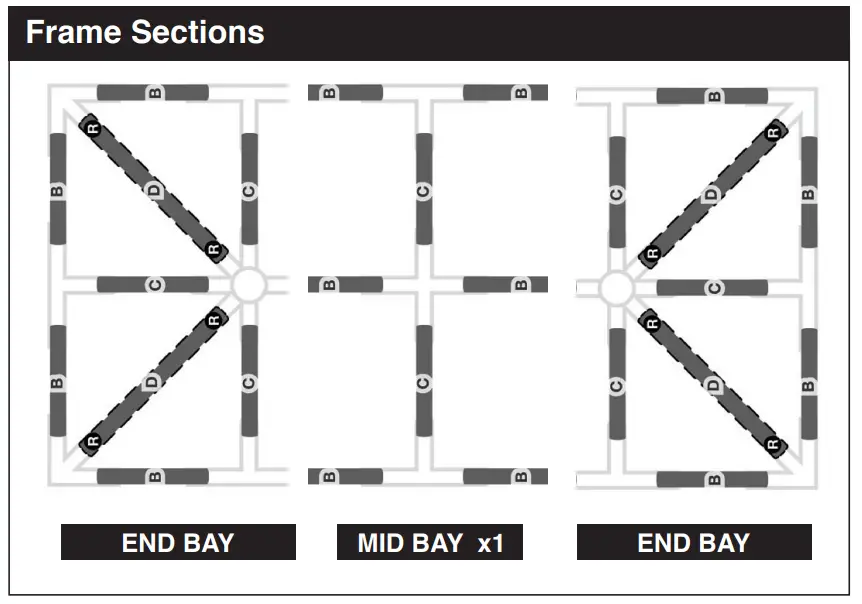 AMERICAN TENT 202104 30x60 Wedding Frame Tent - 6-Way Crown 4