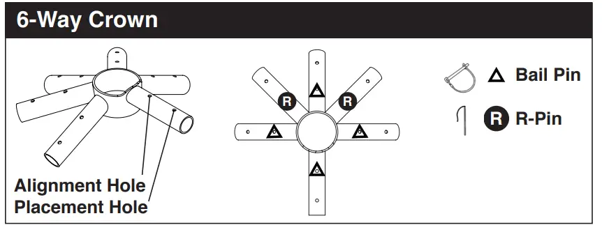 AMERICAN TENT 202104 30x60 Wedding Frame Tent - 6-Way Crown