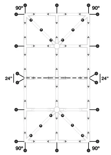 AMERICAN TENT 202104 30x60 Wedding Frame Tent - DIAGRAM