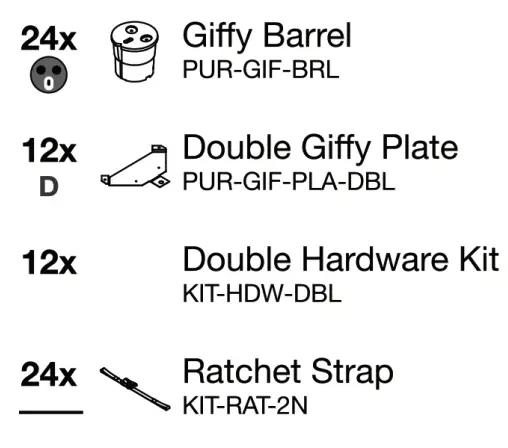 AMERICAN TENT 202104 30x60 Wedding Frame Tent - FITTINGS 1