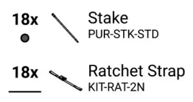 AMERICAN TENT 202104 30x60 Wedding Frame Tent - HARDWARE 1