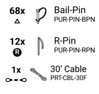 AMERICAN TENT 202104 30x60 Wedding Frame Tent - HARDWARE
