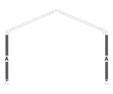 AMERICAN TENT 202104 30x60 Wedding Frame Tent - SIDE VIEW 1