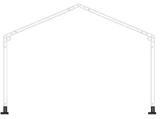 AMERICAN TENT 202104 30x60 Wedding Frame Tent - SIDE VIEW