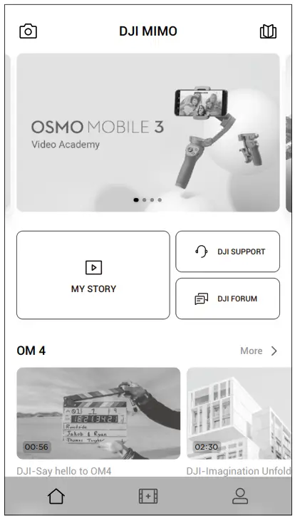 dji OM 4 Smartphone Gimbal - Mimo App