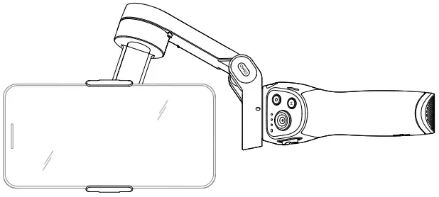 dji OM 4 Smartphone Gimbal - Side Grip Mode