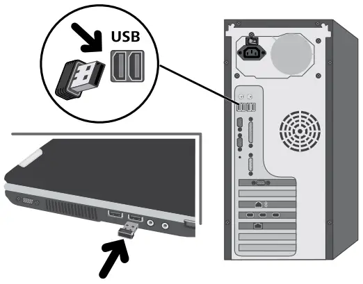 CANYON HKB-W20 Wireless keyboard velvet tread series -- Receiver