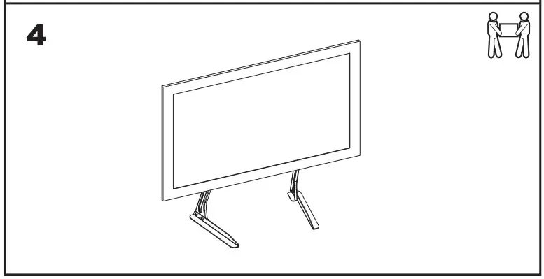 Superior Electronics 30-70 Universal Table Top TV Stand- 4