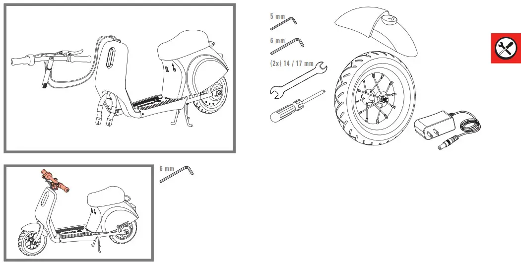 Razor Pocket Mod Petite Miniature Electric Euro-Style Scooter -- Pocket Mod