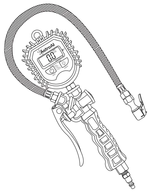 AstroAI TIG250B Digital Tire Pressure-