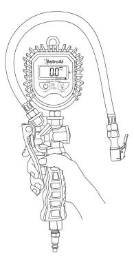 AstroAI TIG250B Digital Tire Pressure-DISPLAY