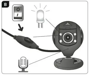 hama xx053950 Spy Protect HD Webcam - B