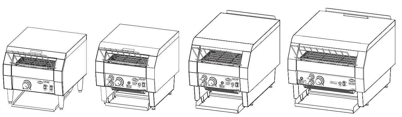 Hatco TQ-10 2 Inch Opening Toast Qwik Conveyor Toaster