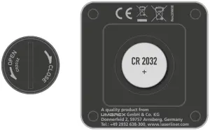 Laserliner ThermoControl Duo Professional Thermometer - Inserting battery