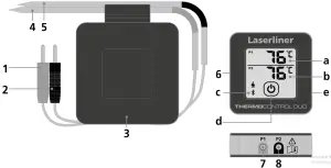 Laserliner ThermoControl Duo Professional Thermometer - Inserting battery2