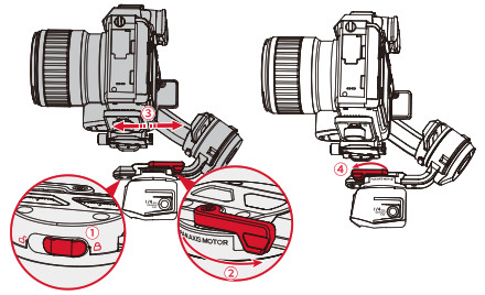 ZHIYUN CRANE-M3 Axis Handheld Gimbal Stabilizer- Pan