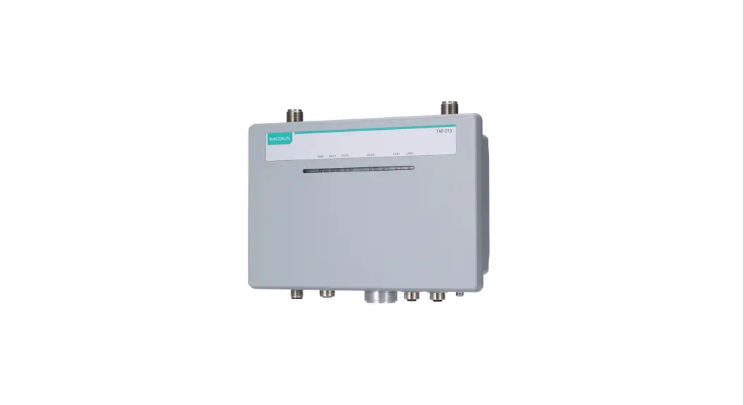 Moxa Tap-213 Series Rail Onboard 802.11n Ip68 Wreless Ap/client Installation Guide