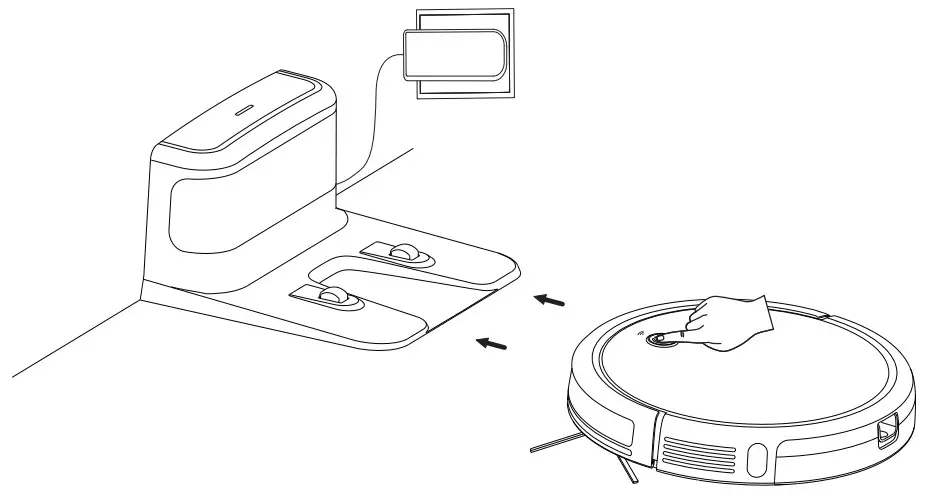 TCL Sweeva2000 Robot Vacuum Cleaner - button
