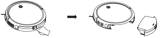 TCL Sweeva2000 Robot Vacuum Cleaner - dustbin