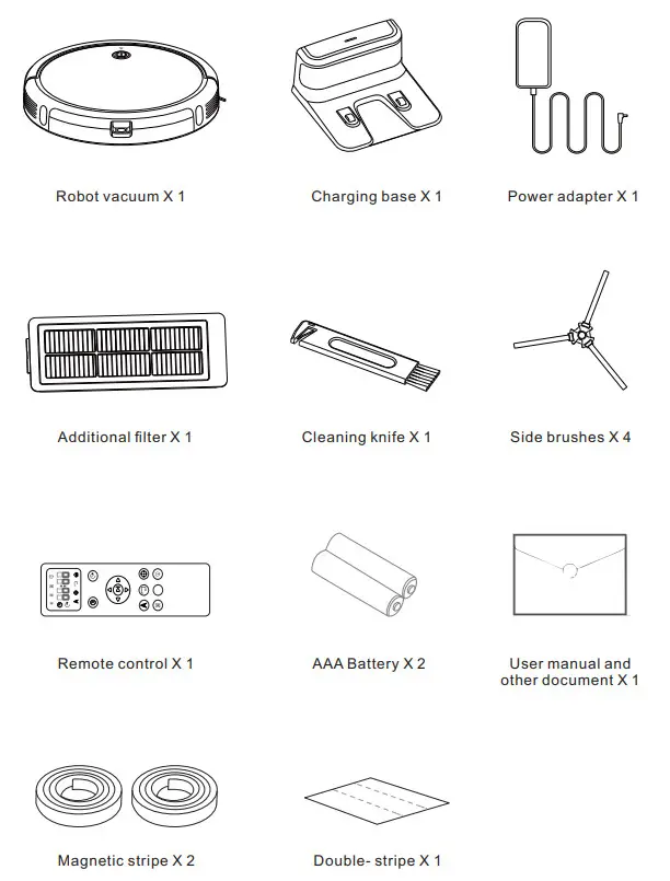 TCL Sweeva2000 Robot Vacuum Cleaner - list