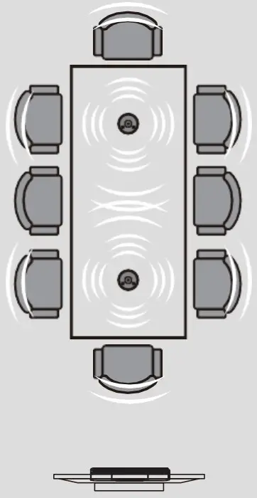Shenzhen Oneking Technologies KS-G3B-13M-M Wireless Conferencing Speakerphone with Expansion Microphone - microphones