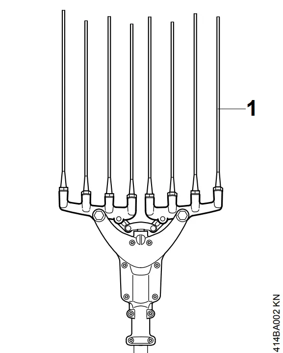 STIHL SP KM Harvester Attachment - Unit