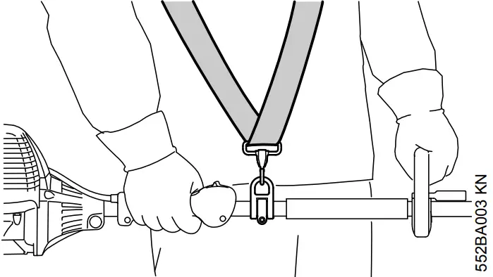 STIHL SP KM Harvester Attachment - handles