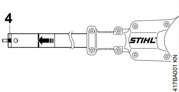 STIHL SP KM Harvester Attachment - short arrows